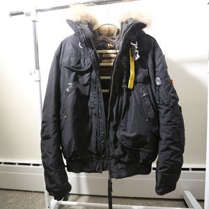 Mens large  Parajumpers Gobi Bomber Jacket black